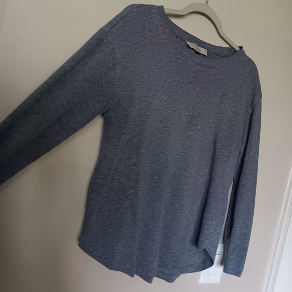 Loft Women’s Long-Sleeve Crew Neck Sweater - Heather Gray - Picture 5 of 8